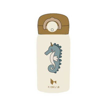 Fabelab Stainless Steel Kids/Children Water Drink Bottle Seahorse 320ml