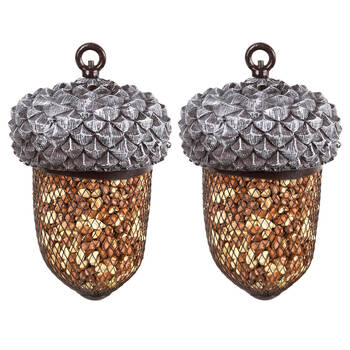 2PK Esschert Design Bird Feeder Garden & Outdoor Decor Acorn
