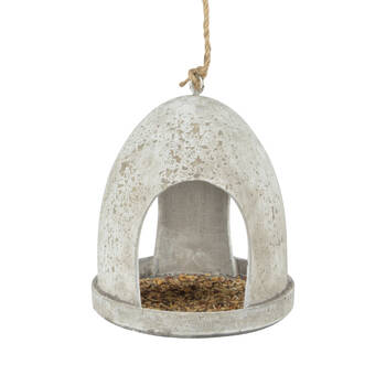 Esschert Design Round Hanging Bird Feeder Aged Resin Garden & Outdoor Decor