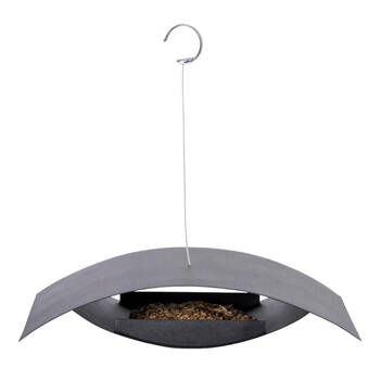 Esschert Design Hanging Bird Table Black Small Garden & Outdoor Decor