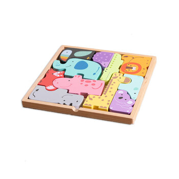 Fat Brain Toy Co. Animal Block Puzzle Kids Childrens Toy