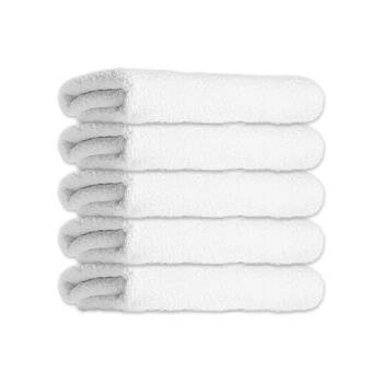 5PK Jason Commercial J-Dry Luxe Bath Mat 60x80cm - White