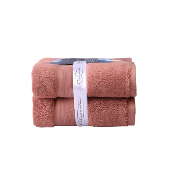2PK Ultimate Alanya Bath Mat/Towel 850Gsm Clay