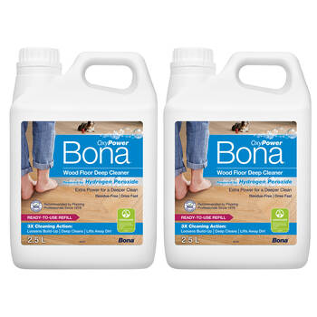2PK Bona 2.5L Deep Cleaner Refill for Wood Floors