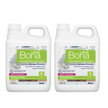2PK Bona 2.5L Deep Cleaner Refill for Hard Surface