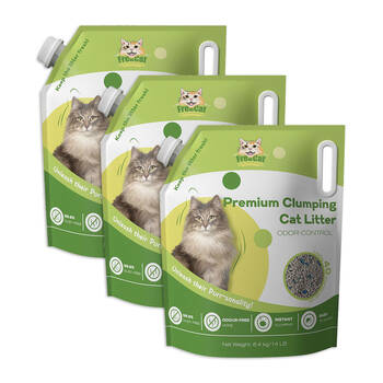 3PK Freecat Premium Dust Free Clumping Pet Cat Litter Odour Control 6.4kg
