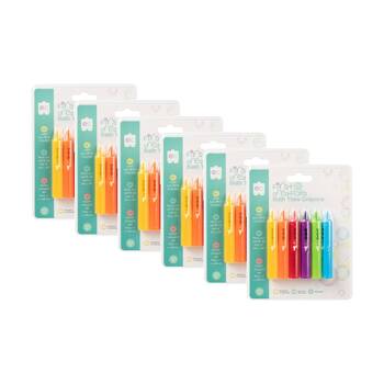6x 6pc First Creations Bath Crayons Washable Non-Toxic For Tiles Kids Art 36m+