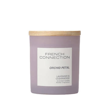 French Connection Orchid Petal Lavender & Cedarwood 1 Wick Medium Candle 200g