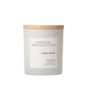 French Connection Linen White Sea Salt & Coconut 4 Wick XL Candle 1.5kg