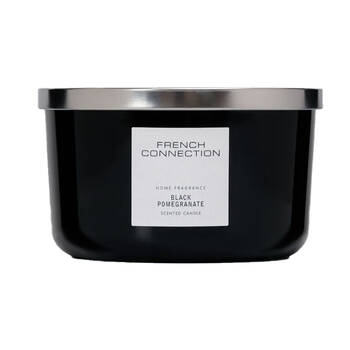 French Connection Black Pomegranate 3 Wick 33hr Large Candle 431g