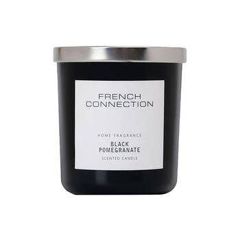 French Connection Black Pomegranate 2 Wick 30hr Medium Candle 251g