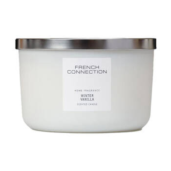 French Connection Winter Vanilla 3 Wick 33hr Large Candle 431g