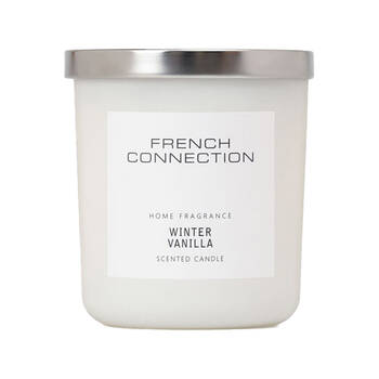 French Connection Winter Vanilla 2 Wick 30hr Medium Candle 251g