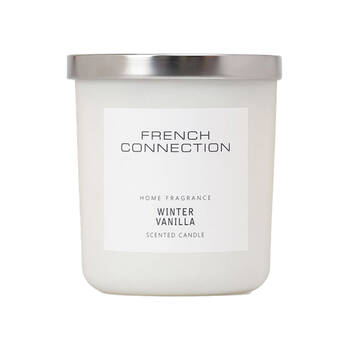 French Connection Winter Vanilla 1 Wick 30hr Small Candle 158g