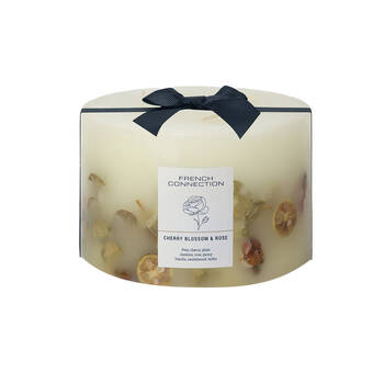 French Connection Cherry Blossom & Rose Botanical 4 Wick Large Candle 1.5kg