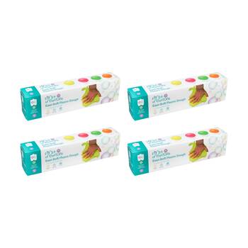 4x 4pc First Creations Easi-Soft Fluoro Dough Modelling Clay Non-Toxic 80g 12m+