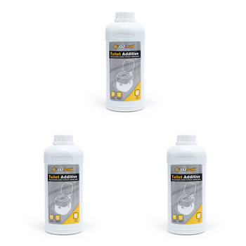 3PK OZtrail Toilet Bottom Tank Additive 1L Toilet Cleaner Deodorizer
