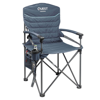 Quest Outdoors Castaway Hard Arm Camp Chair - Midnight