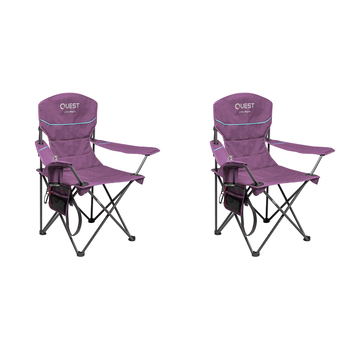 2PK Quest Outdoors Steel Frame Little Mutha Camp Chair - Purple