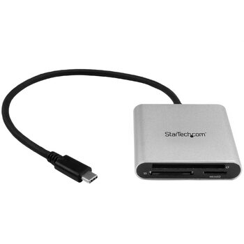 Star Tech Flash Memory Card Reader - USB 3.0 w/ USB-C - SD/microSD/CF