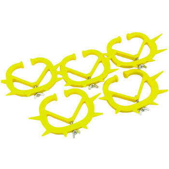 5pc Vet-Tec Quality Plastic Calf Weaner Adjustable Nose Clip Yellow