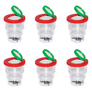 6PK Edu-Toys Bug Viewer Kids/Children STEM Learning Toy - Clear 5y+