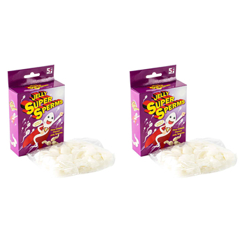 2PK Jelly Super Sp*rms Adults Sweets Candy Bucks/Hens Confectionery 18+