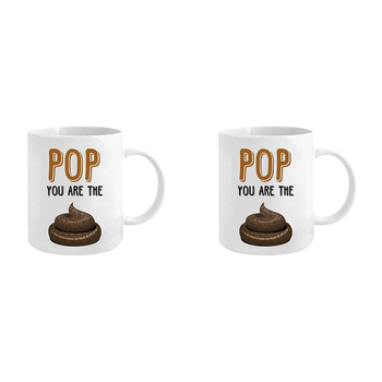2PK Pop You Are The 360ml Ceramic Coffee/Tea Drink Mug w/ Handle