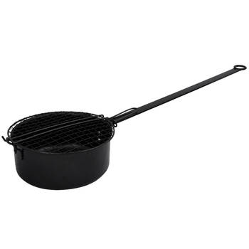 Esschert Design Popcorn Pan Outdoor Camping BBQ Cooking 69.7cm