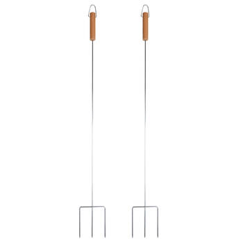 2PK Esschert Design Marshmallow Toasting Stick Outdoor Camping BBQ Cooking 75.2cm