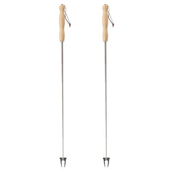 2PK Esschert Design Extendable BBQ Fork Outdoor Camping Cooking