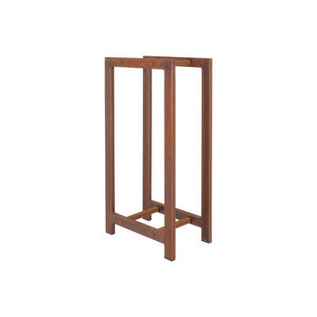 Esschert Design Rusted Log Rack Storage Iron Medium Brown