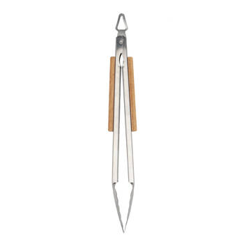 Esschert Design Stainless Steel Barbecue Tongs Cooking 45.4cm Silver