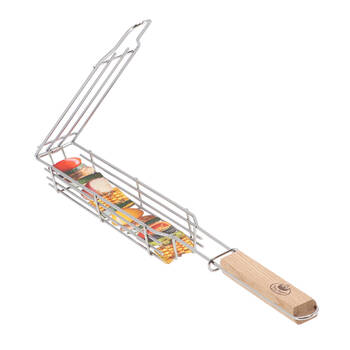 Esschert Design Barbecue Vegetable Holder Stainless Steel Silver