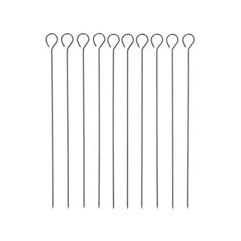 10pc Esschert Design Barbecue Skewer Stainless Steel Silver