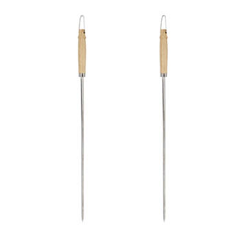 2PK Esschert Design V-Shaped BBQ Skewer Stainless Steel Small Silver