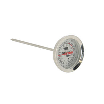 Esschert Design Meat Thermometer Stainless Steel 14cm Silver