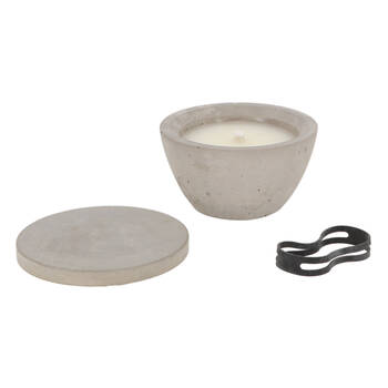 Esschert Design Outdoor Candle Round w/ Cover Home Decor Small 12.8cm Grey
