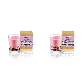2PK Scents Of Nature Toasted Marshmallow Soy Candle Scented 240g
