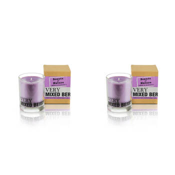 2PK Scents Of Nature Very Mixed Berry Soy Candle Scented 240g