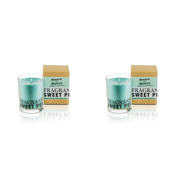 2PK Scents Of Nature Fragrant Sweet Pea Soy Candle Scented 240g