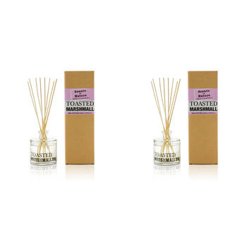2PK Scents Of Nature Toasted Marshmallow Reed Diffuser Sweet Scent 150ml