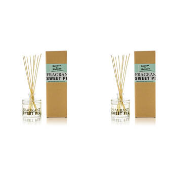 2PK Scents Of Nature Fragrant Sweet Pea Reed Diffuser Floral Sweetness 150ml