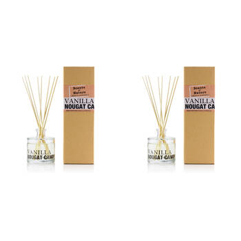 2PK Scents Of Nature Vanilla Nougat Candy Reed Diffuser Sweet Fragrance 150ml