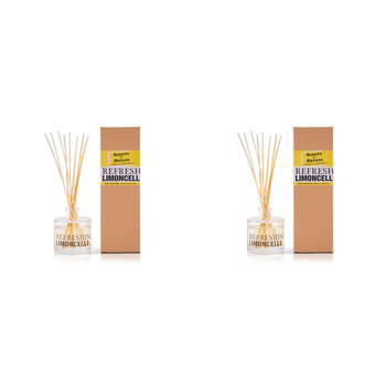2PK Scents Of Nature Refreshing Limoncello Reed Diffuser Citrus Fragrance 150ml