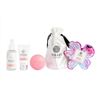 3pc Tilley Classic White Body Pamper Set Mystic Musk Lotion Mist & Soap Bar