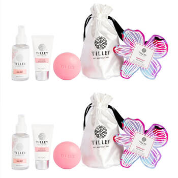 2x 3pc Tilley Classic White Body Pamper Set Mystic Musk Lotion Mist & Soap Bar