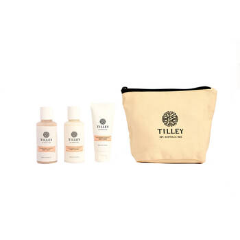 3pc Tilley Classic White Wash Lotion & Scrub Champagne Confetti Limited Edition
