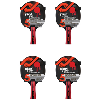 4PK Pivot 5 Star Table Tennis Racquet Sports Equipment