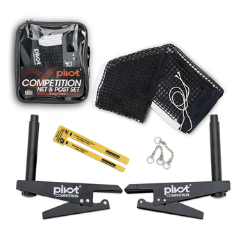 Pivot Competition Table Tennis Net & Post Set Spring Clamp